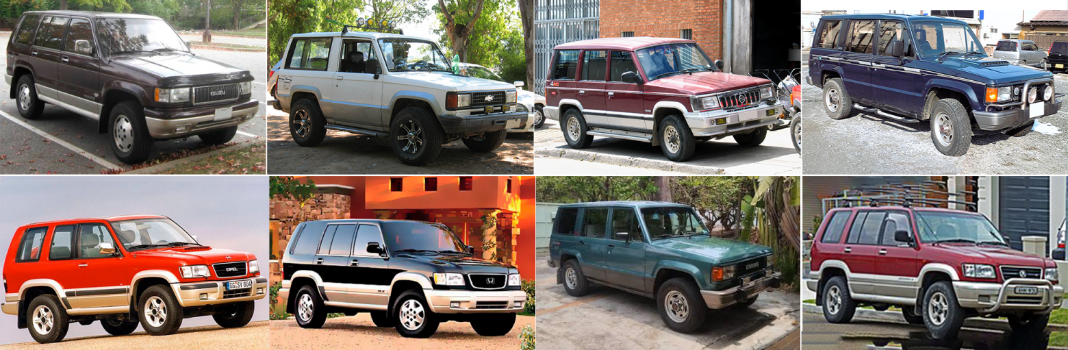 Многообразие Isuzu Trooper: Isuzu, Chevrolet, SsangYong, Subaru, Opel, Honda, Caribe, Holden